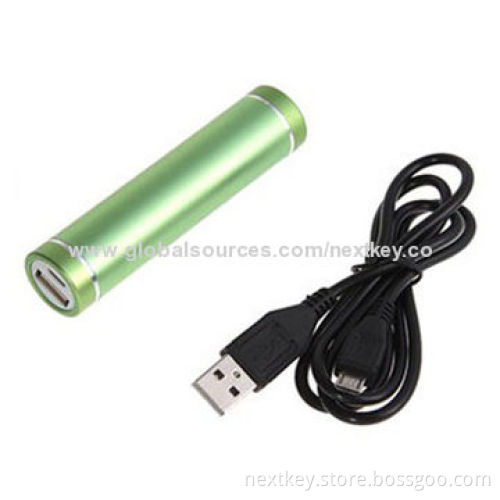 Power Bank, 2,600mAh for iPad/iPhone, with Micro Colors Optional, 3 LED Light Indicators 1 Piece MOQ